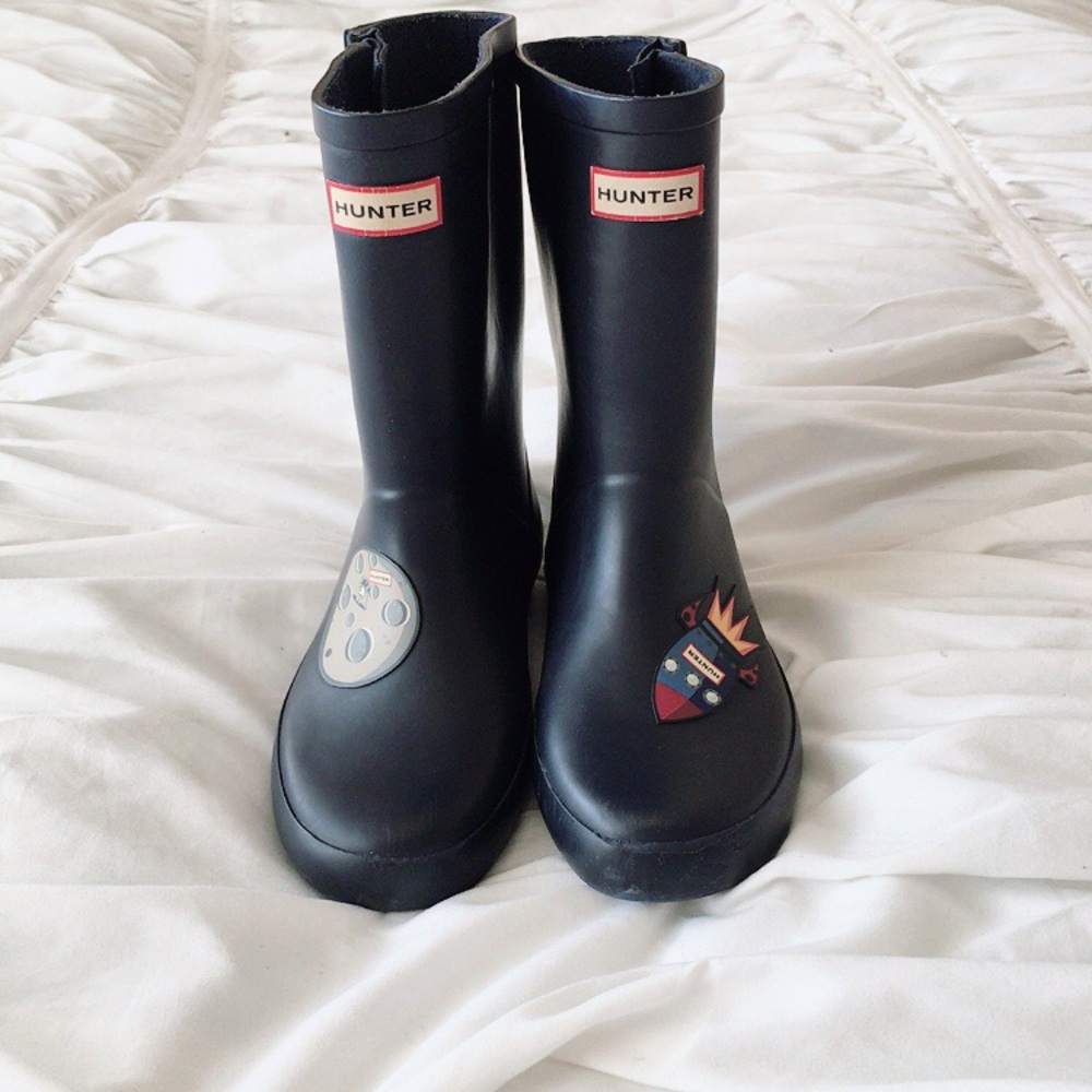 Kids hunter rain boots mission moon